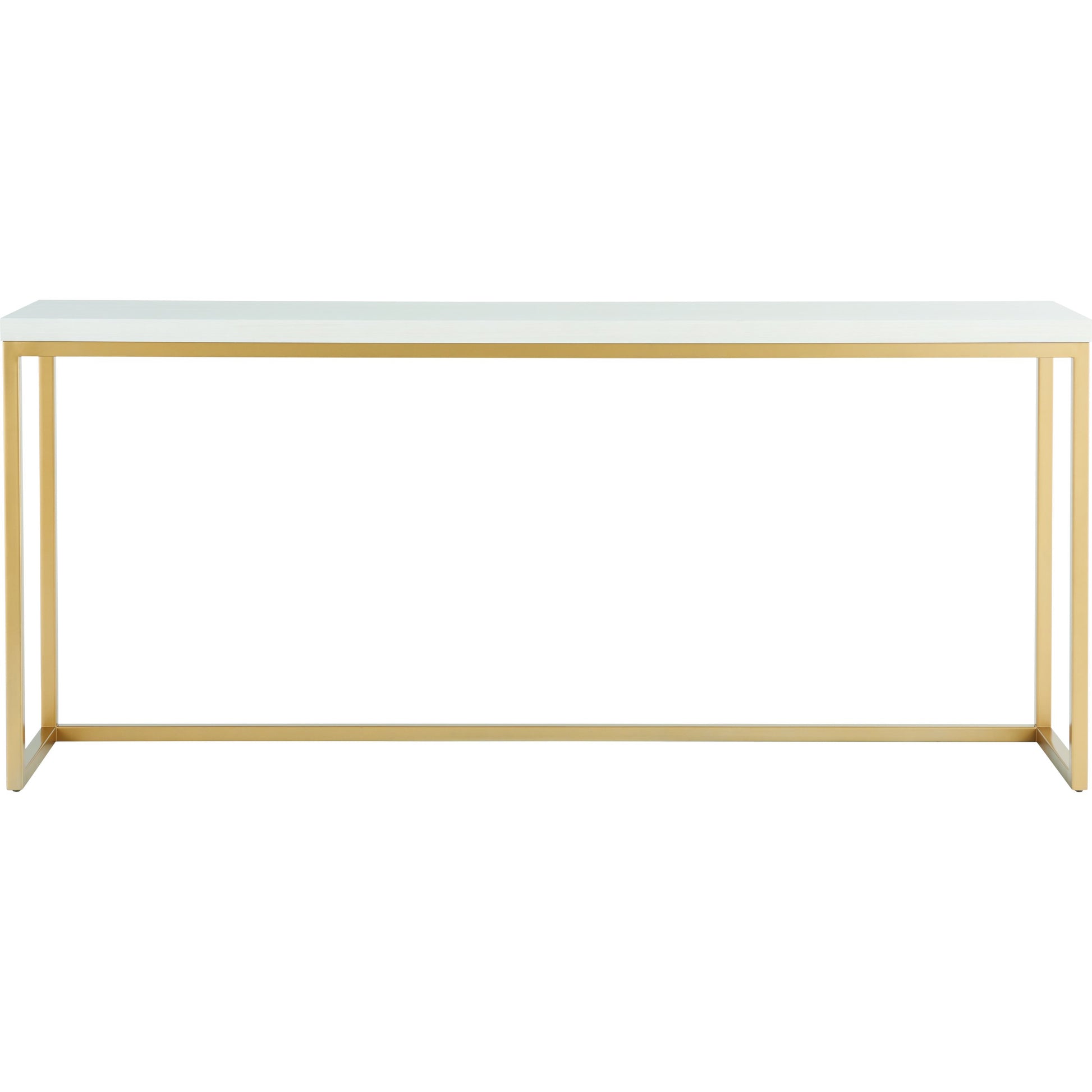 Love Joy Bliss Console Table by Miranda Kerr Home in gold and alabaster. Made from unique in a transitional style.