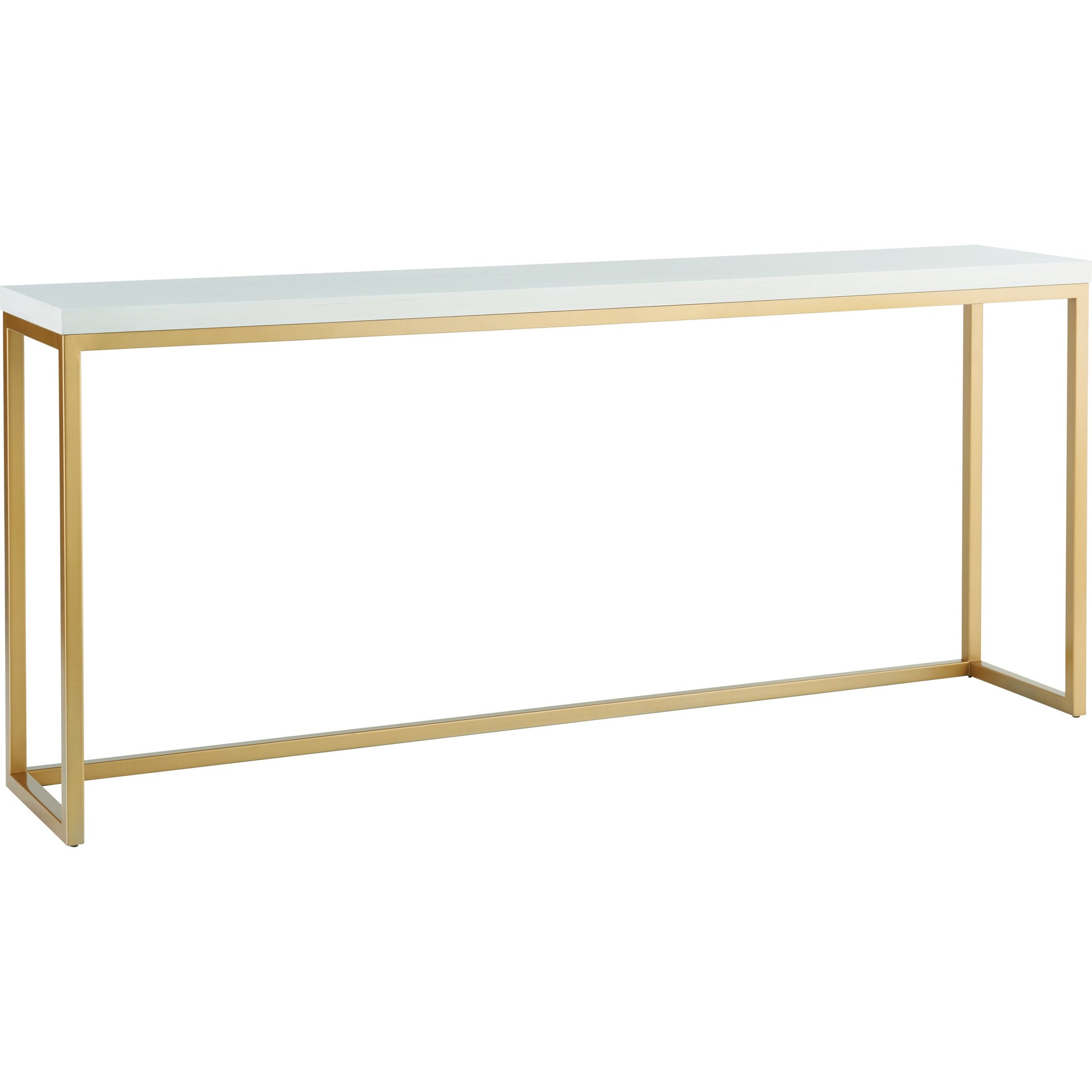 Love Joy Bliss Console Table by Miranda Kerr Home in gold and alabaster. Made from unique in a transitional style.