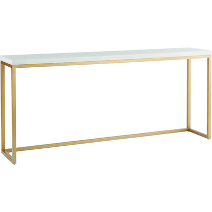 Love Joy Bliss Console Table by Miranda Kerr Home in gold and alabaster. Made from unique in a transitional style.