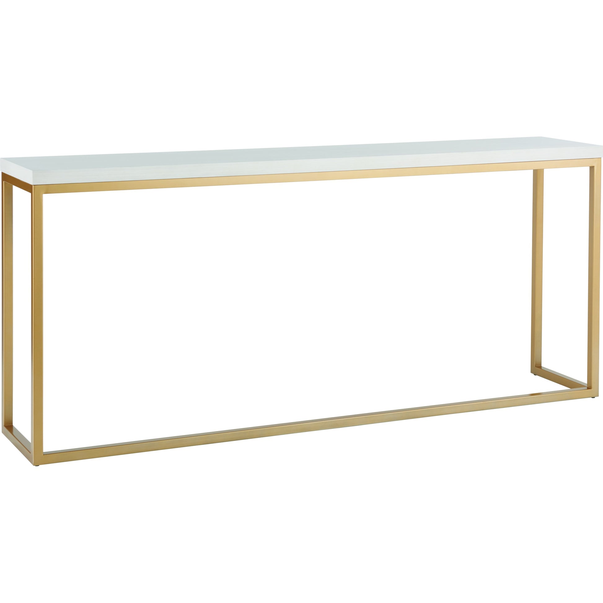 Love Joy Bliss Console Table by Miranda Kerr Home in gold and alabaster. Made from unique in a transitional style.