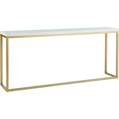 Love Joy Bliss Console Table by Miranda Kerr Home in gold and alabaster. Made from unique in a transitional style.