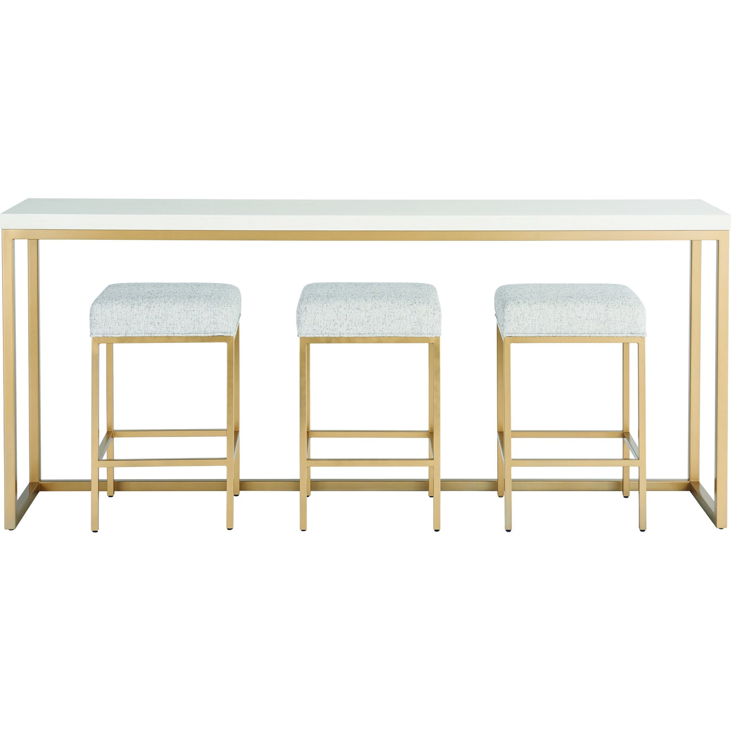 002 SR-909200 | Additional Silo | Love Joy Bliss Console Table by Miranda Kerr Home in gold and alabaster. Made from unique in a transitional style.