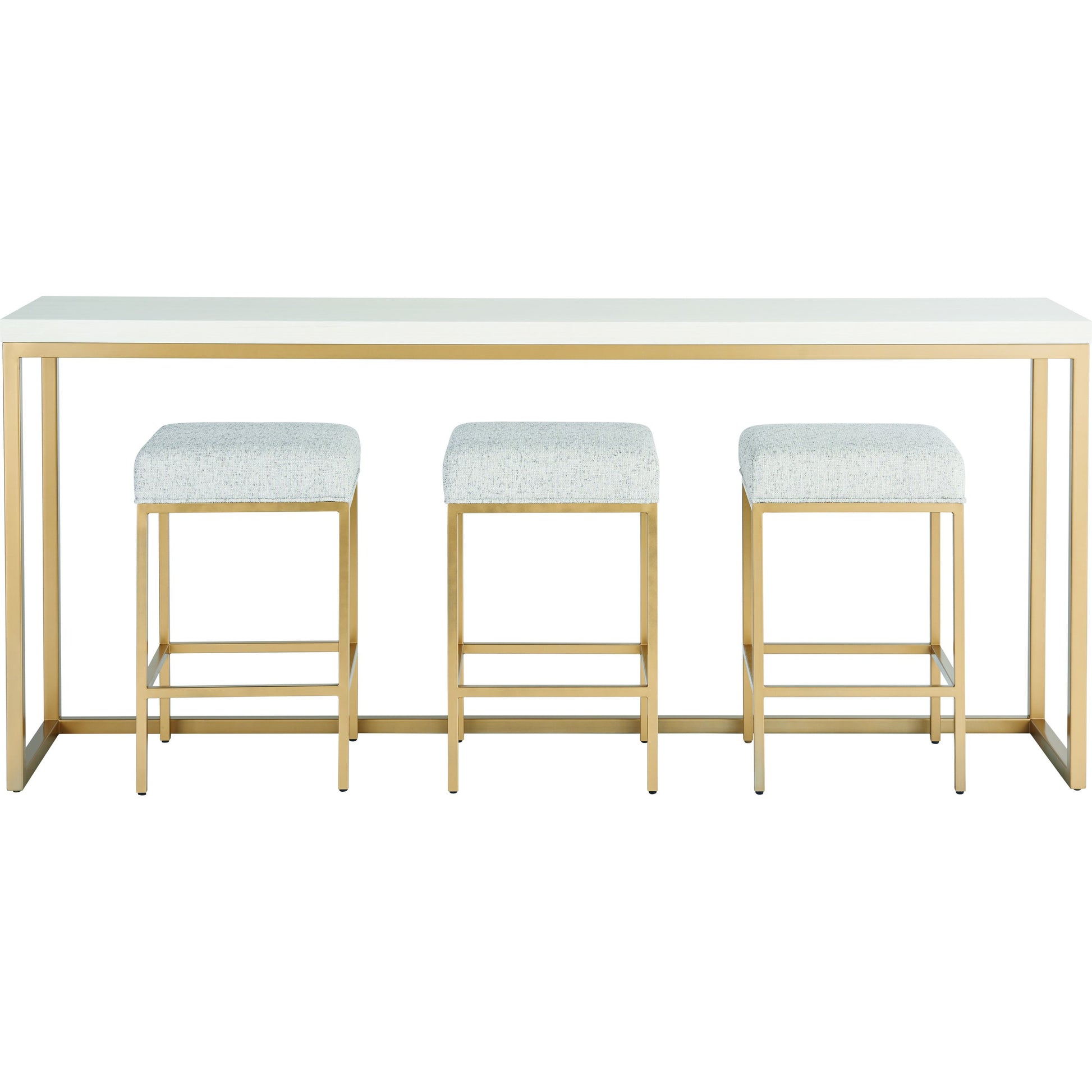 Love Joy Bliss Console Table by Miranda Kerr Home in gold and alabaster. Made from unique in a transitional style.