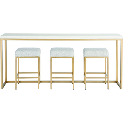 Love Joy Bliss Console Table by Miranda Kerr Home in gold and alabaster. Made from unique in a transitional style.