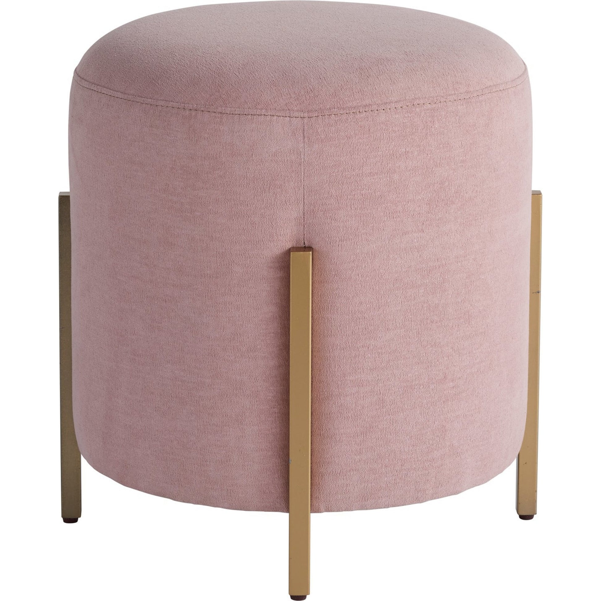 Love Joy Bliss Pouf by Miranda Kerr Home in blush, soft gold. Made from 53.5% cotton, 37.4% nylon, 9% polyester in a modern style.