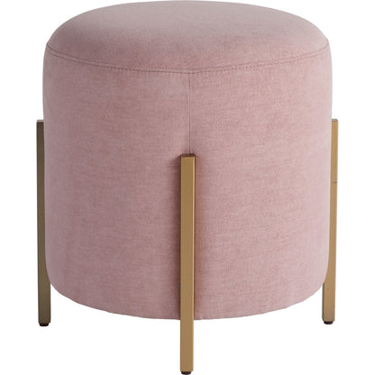 Love Joy Bliss Pouf by Miranda Kerr Home in blush, soft gold. Made from 53.5% cotton, 37.4% nylon, 9% polyester in a modern style.