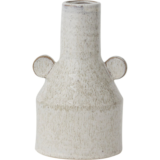 Luka Vase by Accent Decor in white. Made from ceramic in a modern style.