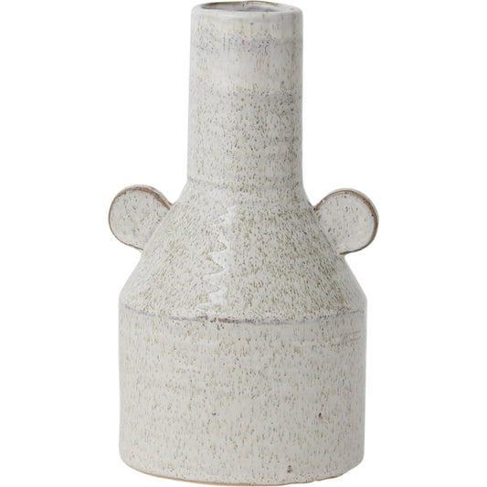 Luka Vase by Accent Decor in white. Made from ceramic in a modern style.