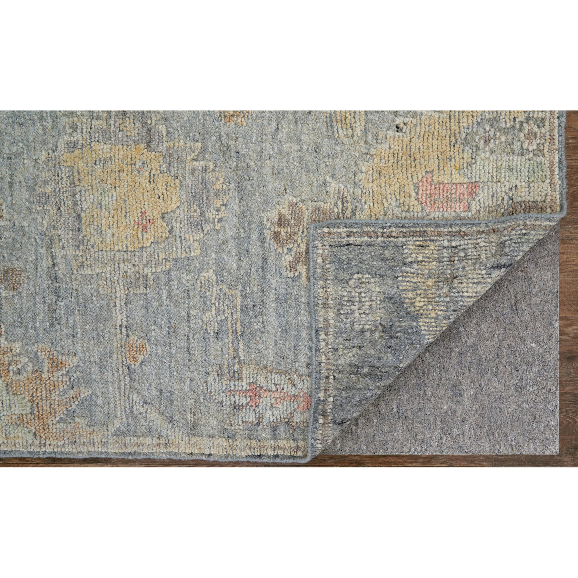 Grafton Traditional & Botanical Rug - 69FMF by Feizy in blue, gray, yellow. Made from wool in a unique style.