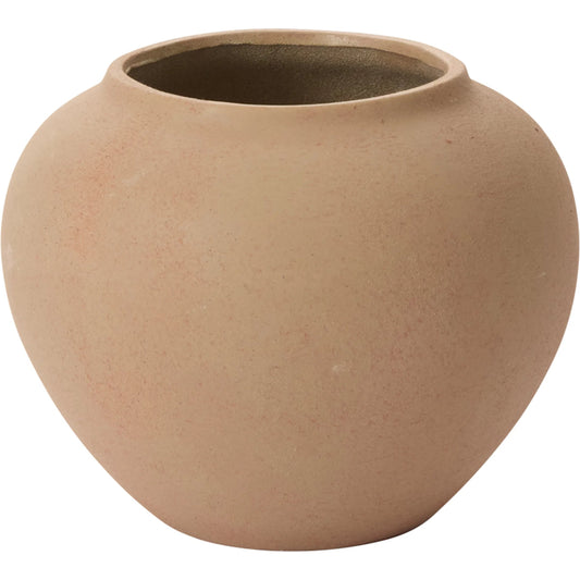 Kastanos Vase by Accent Decor in tan. Made from ceramic in a unique style.