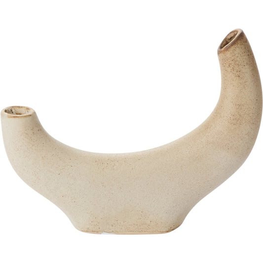 Cambered Budvase 4 (Set of 4) by Accent Decor in tan. Made from ceramic in a unique style.