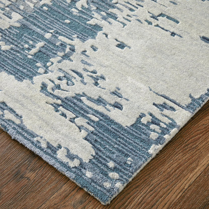 Zarah Rug - ZRH8917F by Feizy in blue, ivory. Made from viscose, wool in a unique style.