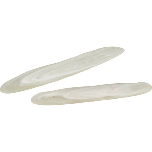 Milky Tray Set by Currey and Company in white, frosted. Made from glass in a modern style.