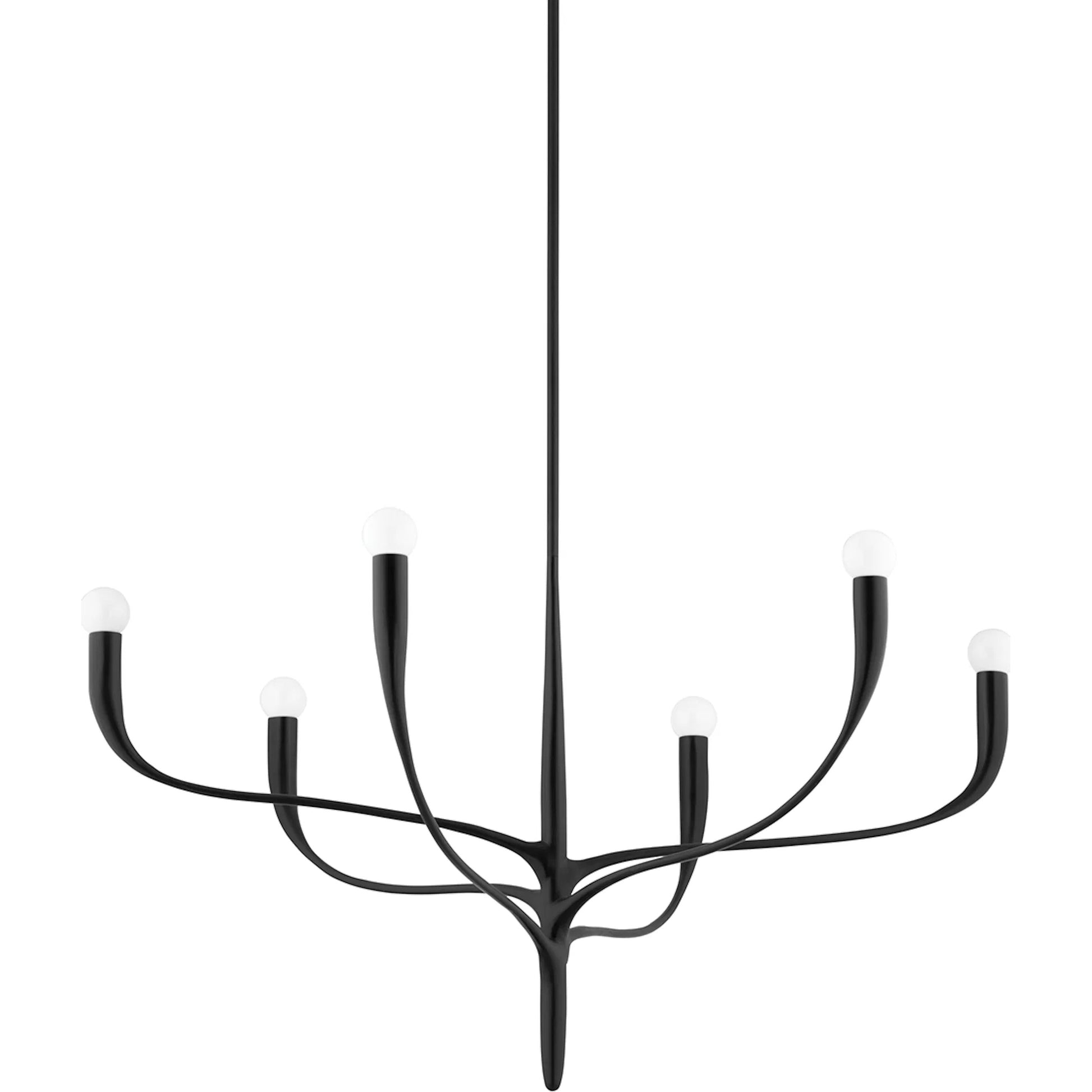 Labra Chandelier by Hudson Valley. Made from steel in a modern style.