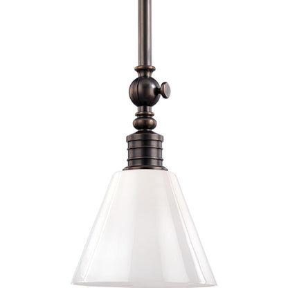 Darien Metal Pendant Light by Hudson Valley in distressed bronze. Made from brass in a rustic style.