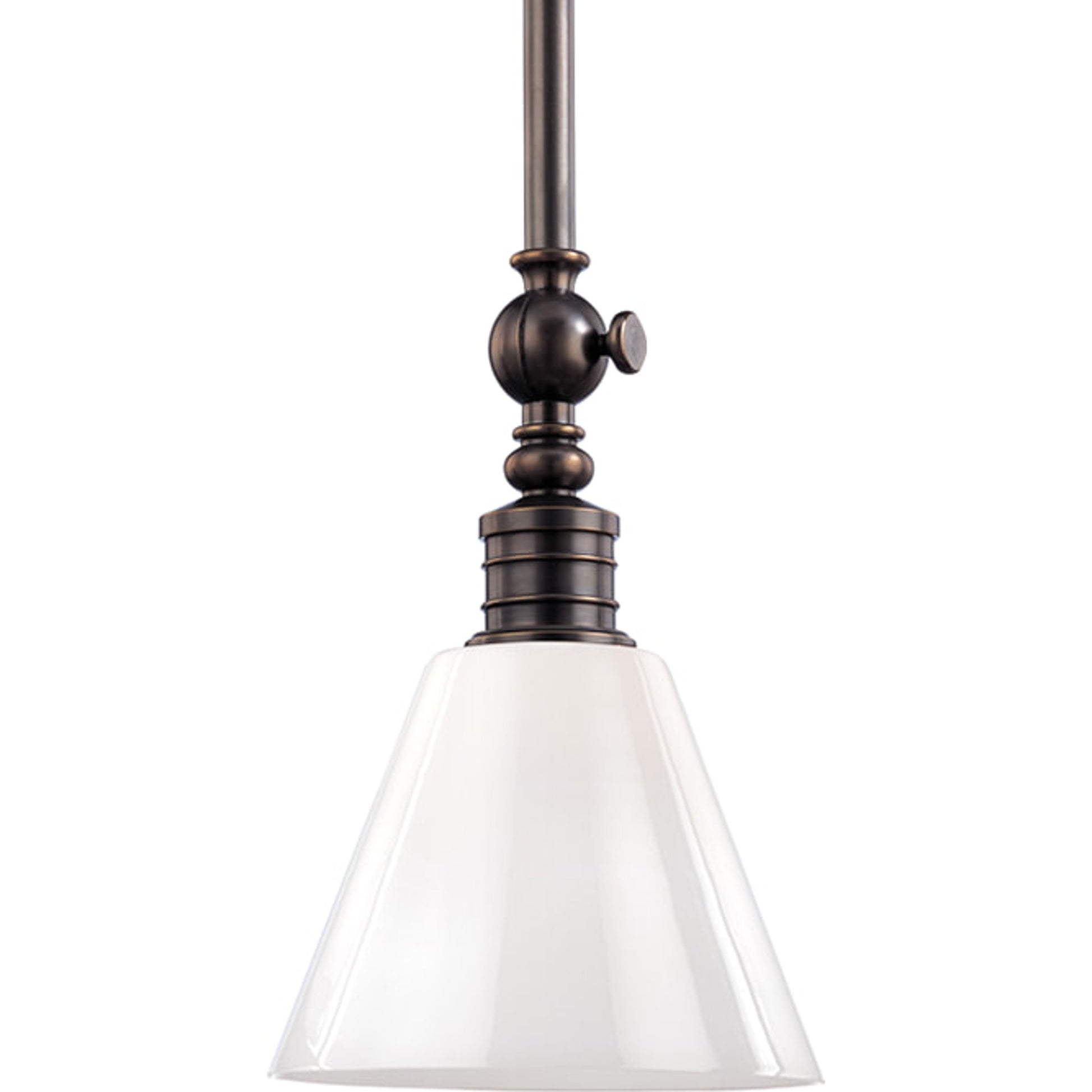 Darien Metal Pendant Light by Hudson Valley in distressed bronze. Made from brass in a rustic style.