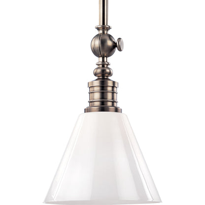 Darien Metal Pendant Light by Hudson Valley in distressed bronze. Made from brass in a rustic style.