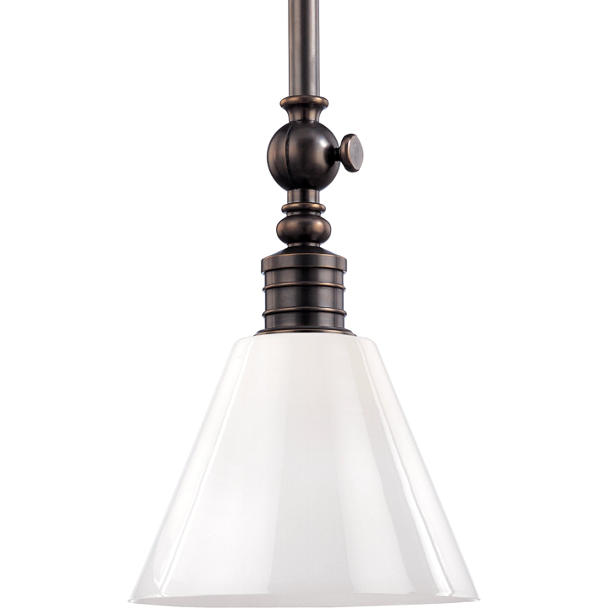 Darien Metal Pendant Light by Hudson Valley in distressed bronze. Made from brass in a rustic style.