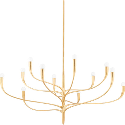 Labra Chandelier by Hudson Valley. Made from steel in a modern style.