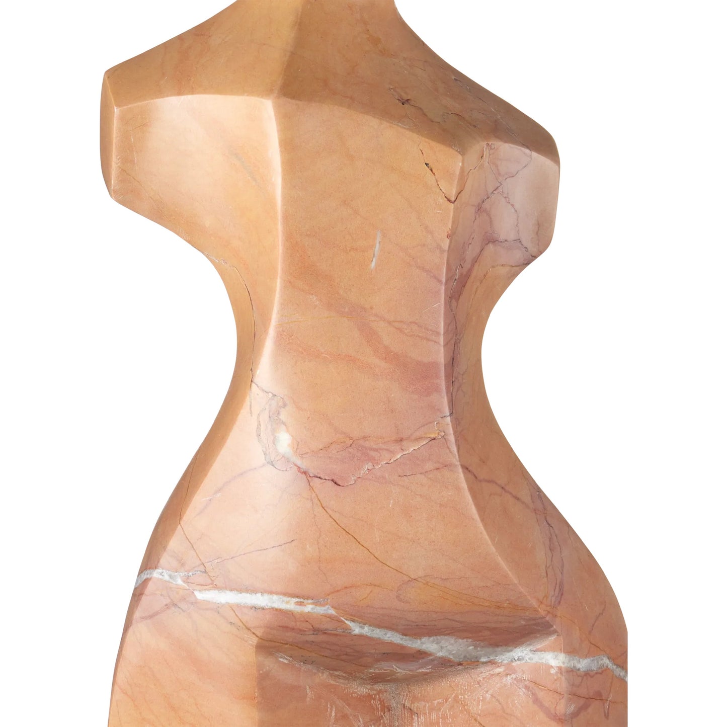 009 SI-2387041 | Closeup | Giada Rosa Bust Sculpture by Currey and Company in natural. Made from rosa cappuccino marble in a modern style.
