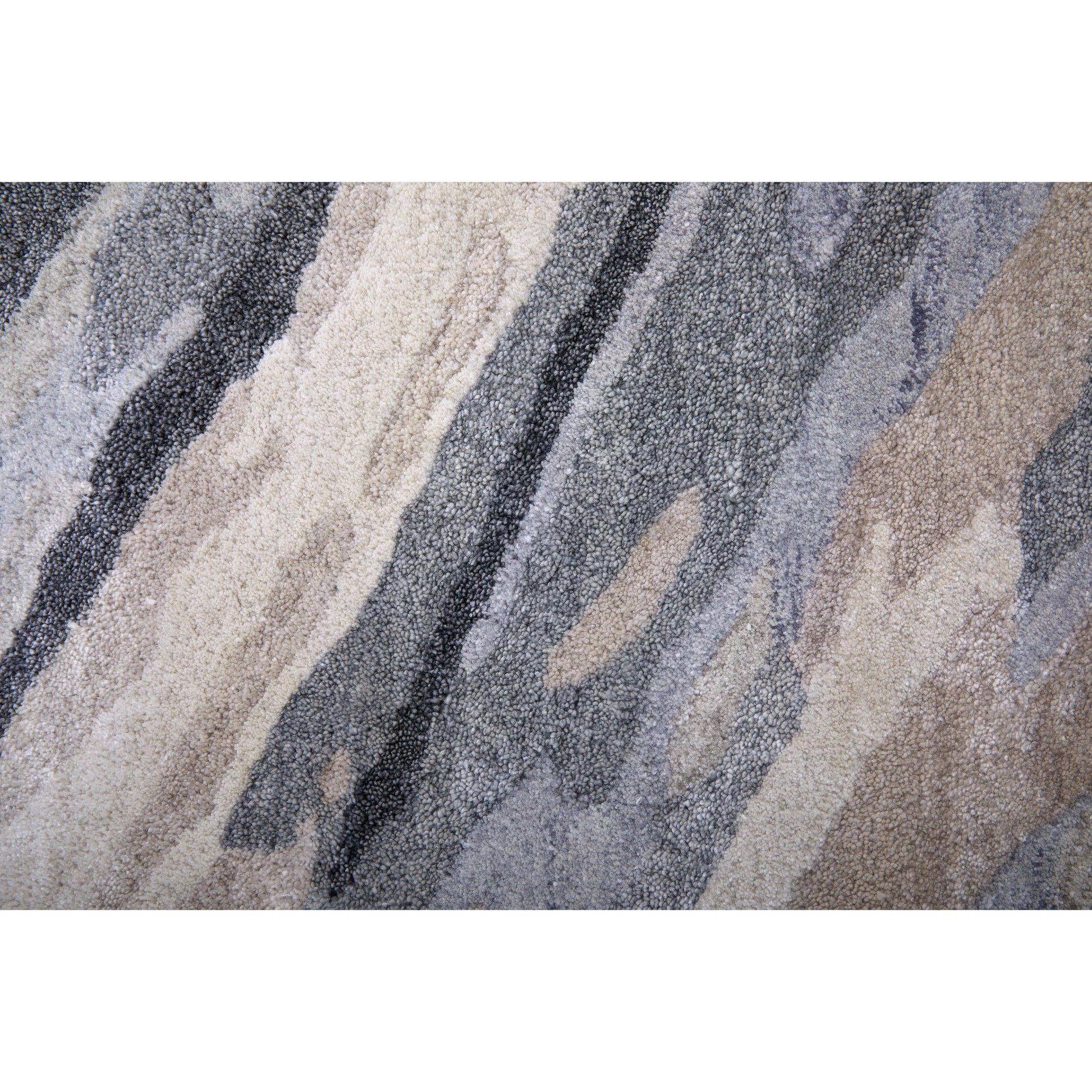 Dryden Transitional Rug - 8790F by Feizy in blue, gray, taupe. Made from viscose, wool in a unique style.