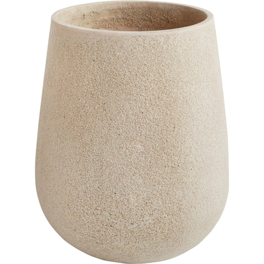 Juni Vase by Accent Decor in tan. Made from fiber composite in a modern style.