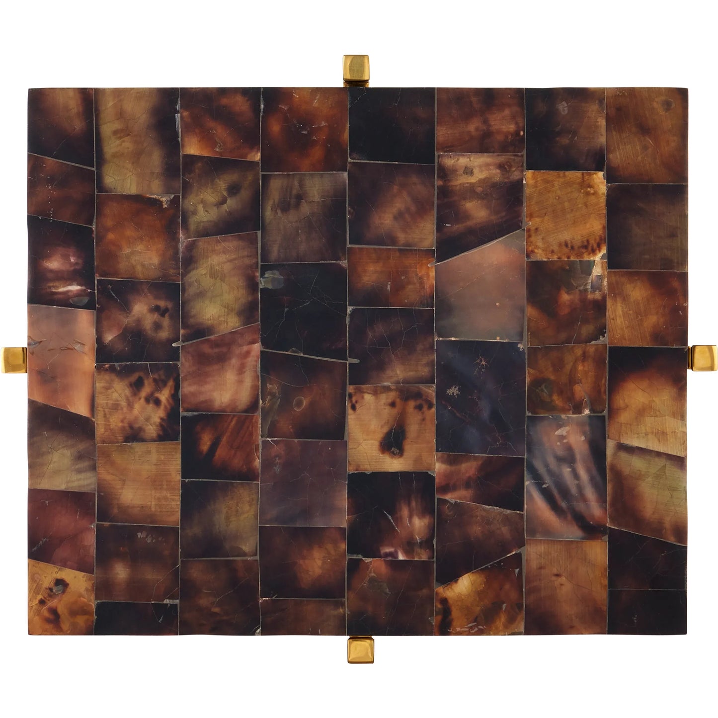 002 SI-2386993 | Additional Silo | Casey Brown Accent Table by Currey and Company in natural, brass. Made from pen shell, stainless steel, engineered wood in a eclectic & global style.