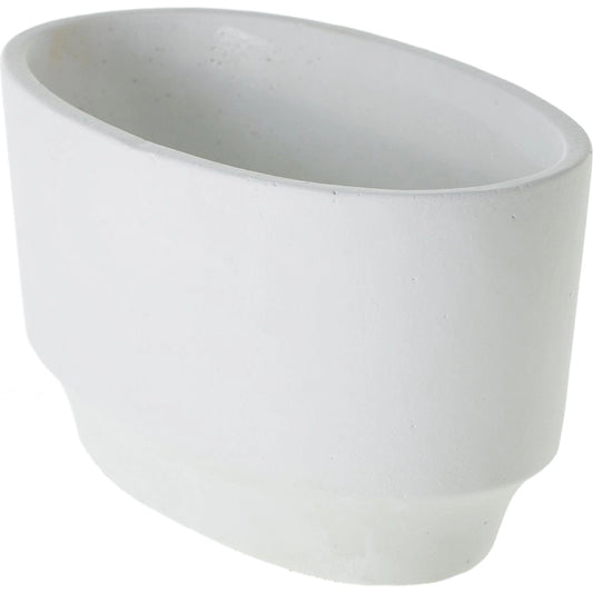 Glendale Boat by Accent Decor in white. Made from concrete in a modern style.