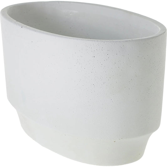 Glendale Boat by Accent Decor in white. Made from concrete in a modern style.