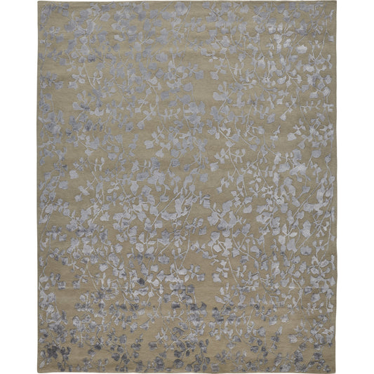 Bella Transitional & Botanical Rug - 8832F by Feizy in tan, silver, gray. Made from wool, viscose in a unique style.