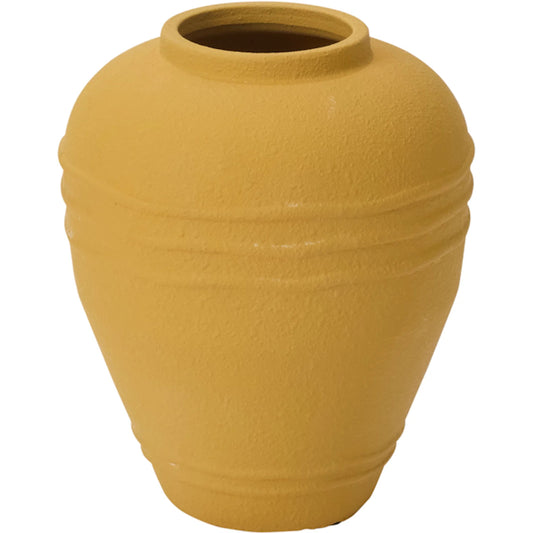 Dreamer Vase by Accent Decor in ochre. Made from ceramic in a unique style.