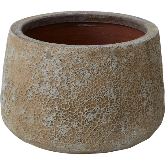 Ellwyn Planter by Accent Decor in brown. Made from ceramic in a unique style.