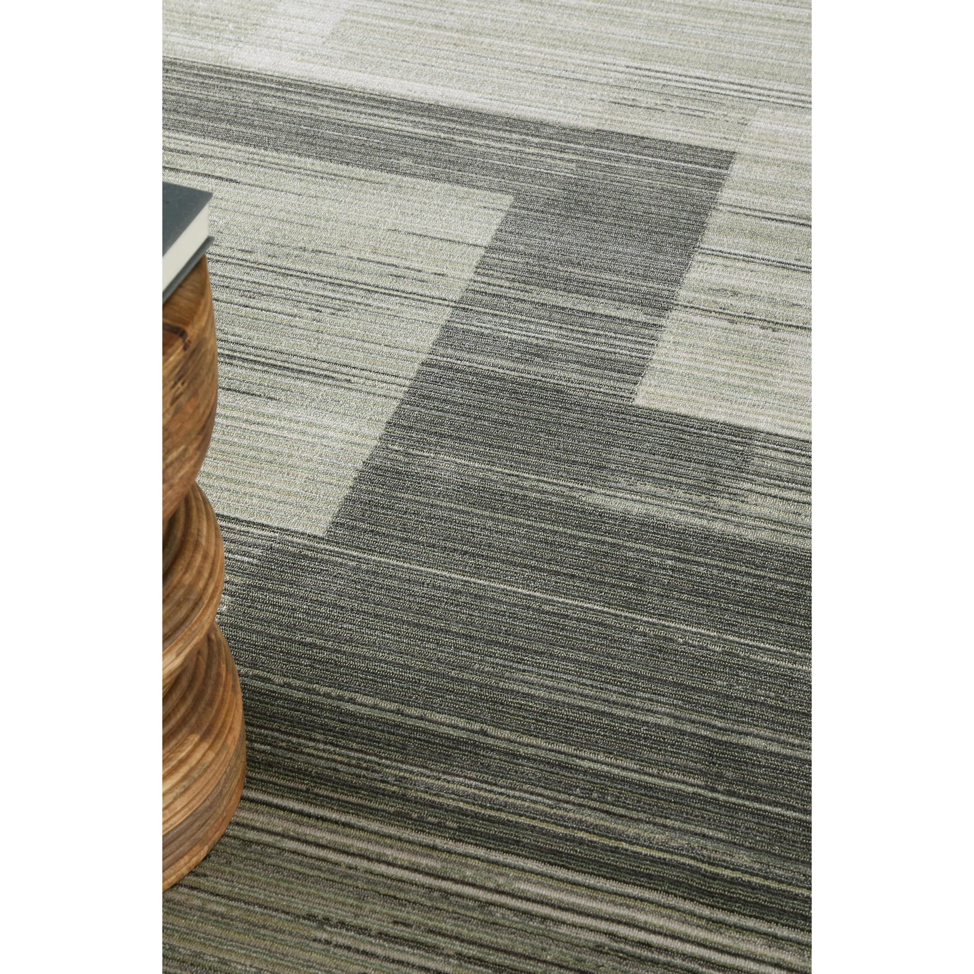 Greenwich Geometric GRW39U7F Rug by Feizy in green, ivory, gray. Made from polypropylene, polyester in a unique style.