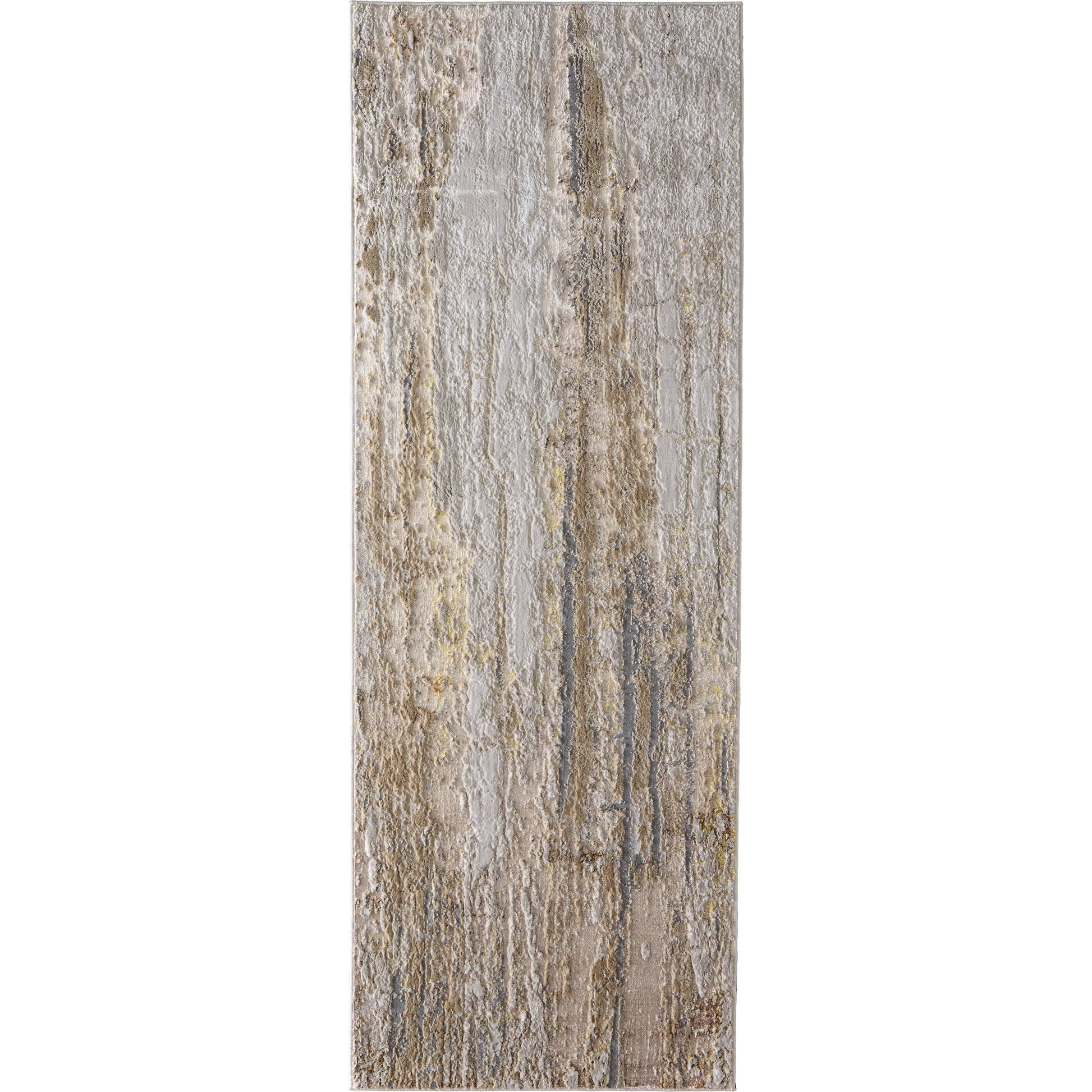 Aura Rug - 39LMF by Feizy in ivory, gold, brown. Made from polyester, polypropylene in a unique style.