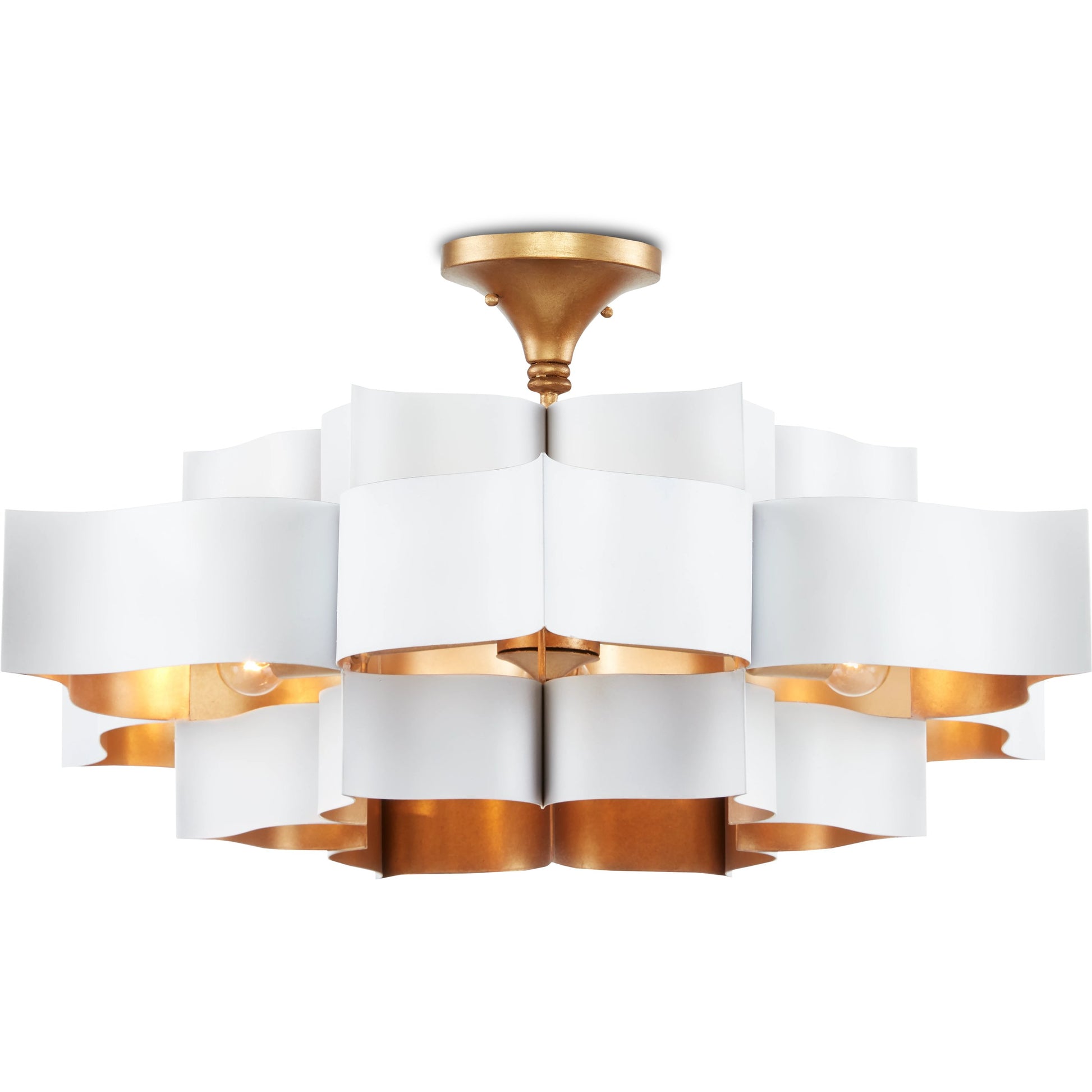 Grand Lotus Chandelier by Currey and Company. Made from unique in a modern style.