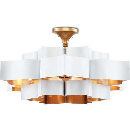 Grand Lotus Chandelier by Currey and Company. Made from unique in a modern style.