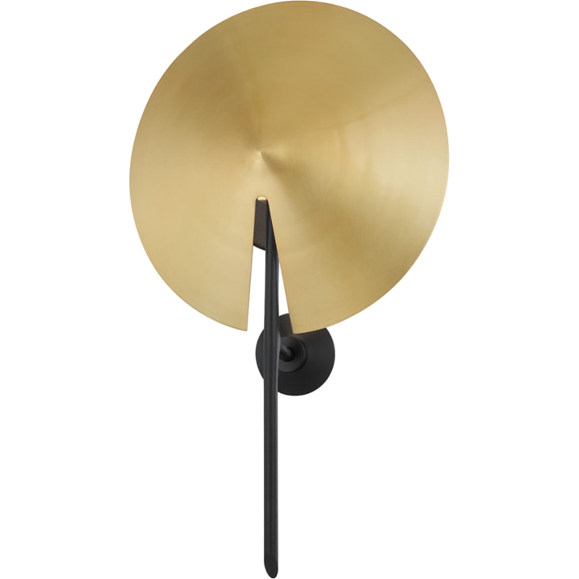 Equilibrium Wall Sconce by Hudson Valley in aged brass black. Made from brass in a modern style.