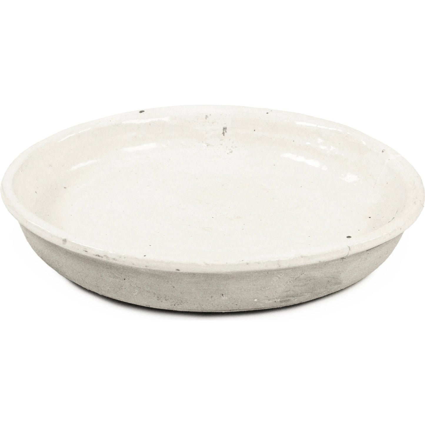 001 SI-2448820 | Primary Silo | Distressed White Plate by Zentique in distressed white. Made from stoneware in a rustic style.
