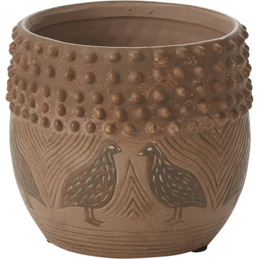 Mountain Quail Pot by Accent Decor in natural. Made from ceramic in a modern style.
