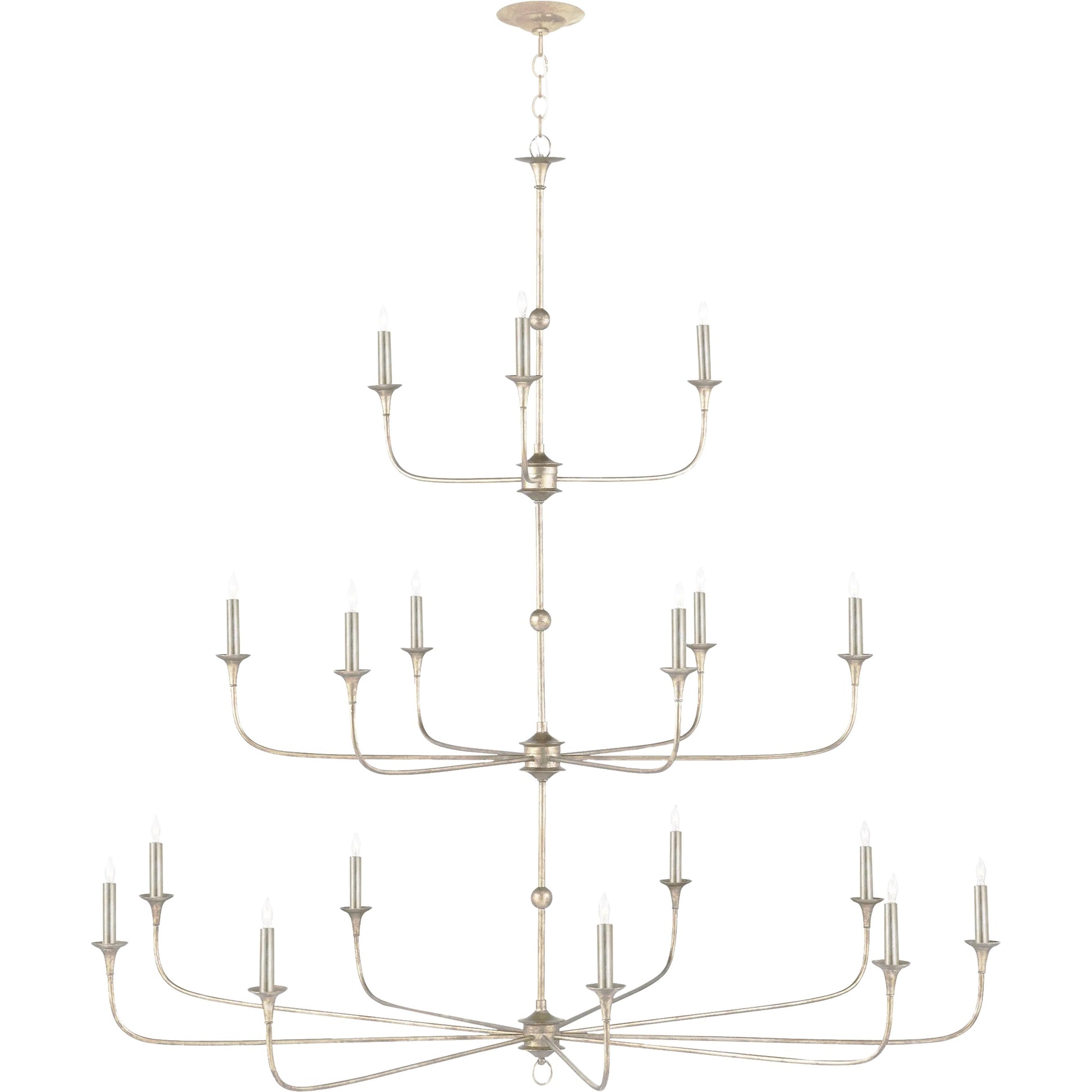 Nottaway Grande Chandelier by Currey and Company. Made from wrought iron in a traditional style.
