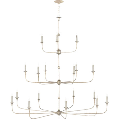 Nottaway Grande Chandelier by Currey and Company. Made from wrought iron in a traditional style.