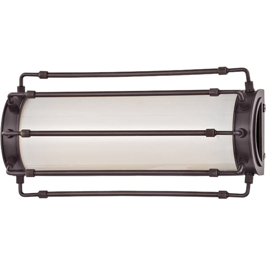 Hyde Park Led Wall Sconce by Hudson Valley in old bronze. Made from brass in a modern style.