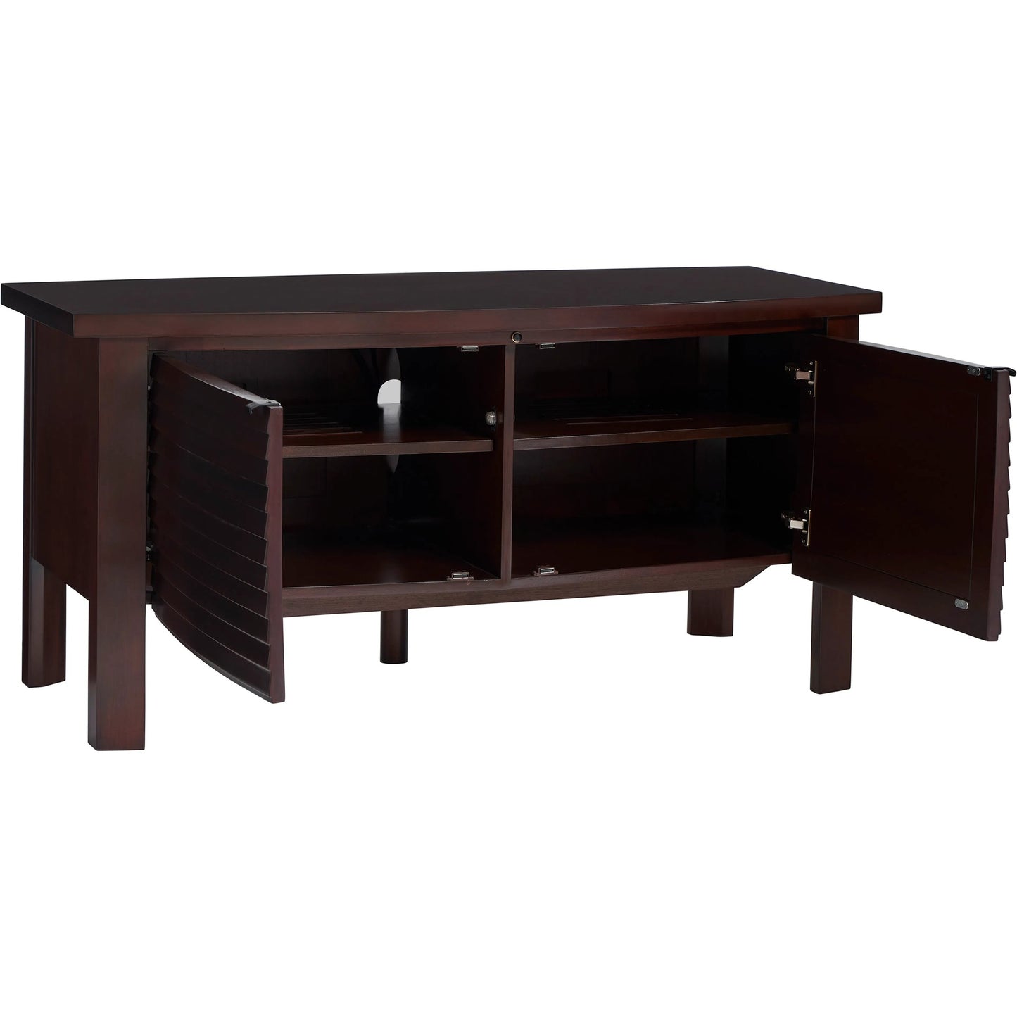 002 SI-2242687 | Additional Silo | Lumina Media Console by Sligh in warm brown mahogany. Made from unique in a unique style.