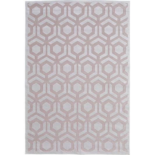 Saphir Mira Geometric Rug - 3498F by Feizy. Made from viscose, polyester in a unique style.