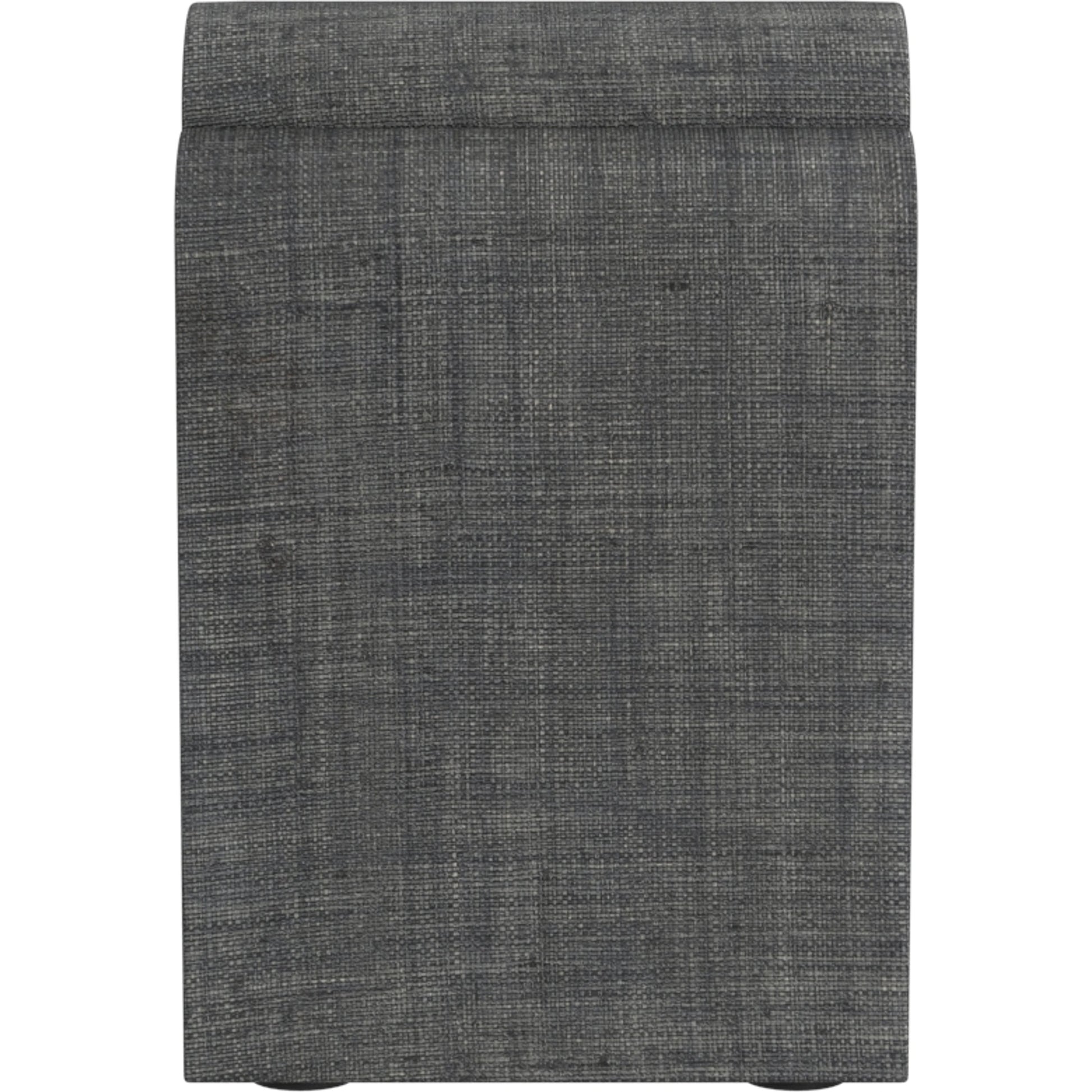 Chatham Raffia Waterfall Side Table by Butler Specialty Company in charcoal and charcoal raffia. Made from gmelina beechwood solids, mdf, raffia in a transitional style.