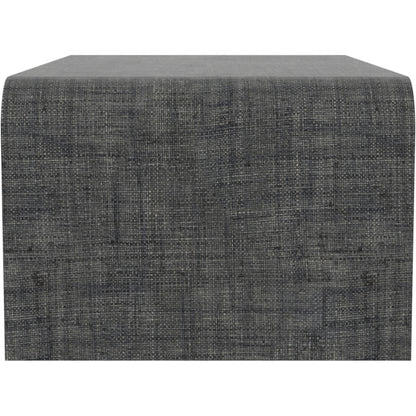 Chatham Raffia Waterfall Coffee Table by Butler Specialty Company in charcoal and charcoal raffia. Made from gmelina beechwood solids, mdf, raffia in a transitional style.