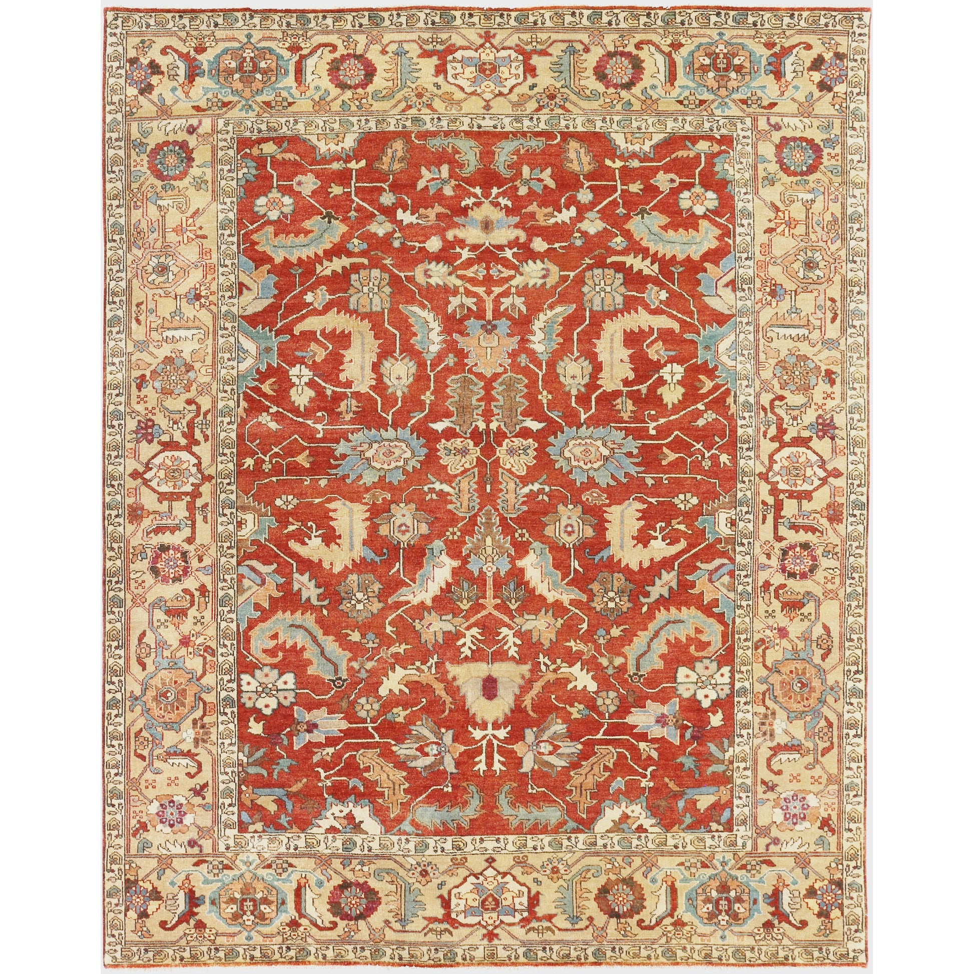Antique Weave Serapi Rug - Gold, Rust by Exquisite Rugs in gold/rust. Made from unique in a unique style.
