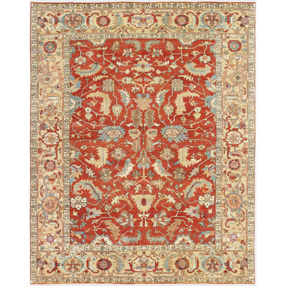 Antique Weave Serapi Rug - Gold, Rust by Exquisite Rugs in gold/rust. Made from unique in a unique style.