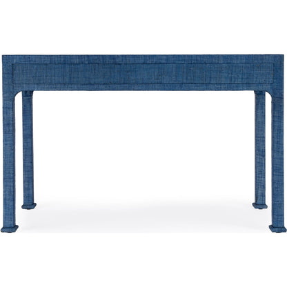 Chatham Raffia 2-Drawer Desk by Butler Specialty Company in natural. Made from saguran raffia, gmelina arborea wood, mdf, oak veneer, aluminum in a unique style.