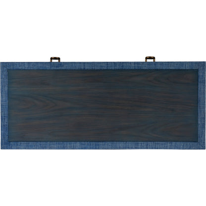 Chatham Raffia 2-Drawer Desk by Butler Specialty Company in natural. Made from saguran raffia, gmelina arborea wood, mdf, oak veneer, aluminum in a unique style.